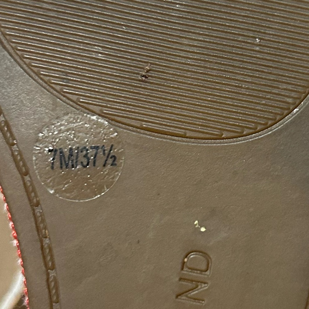 Lucky Brand Ginny Milk Rivington Espadrille Wedge Sandal with Stripes - Picture 13 of 13